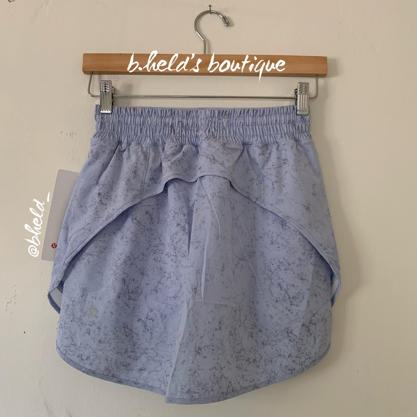 lululemon Hotty Hot High-Rise Skirt in Gravel Dust Pastel Blue Multi/Pastel Blue, Size 4