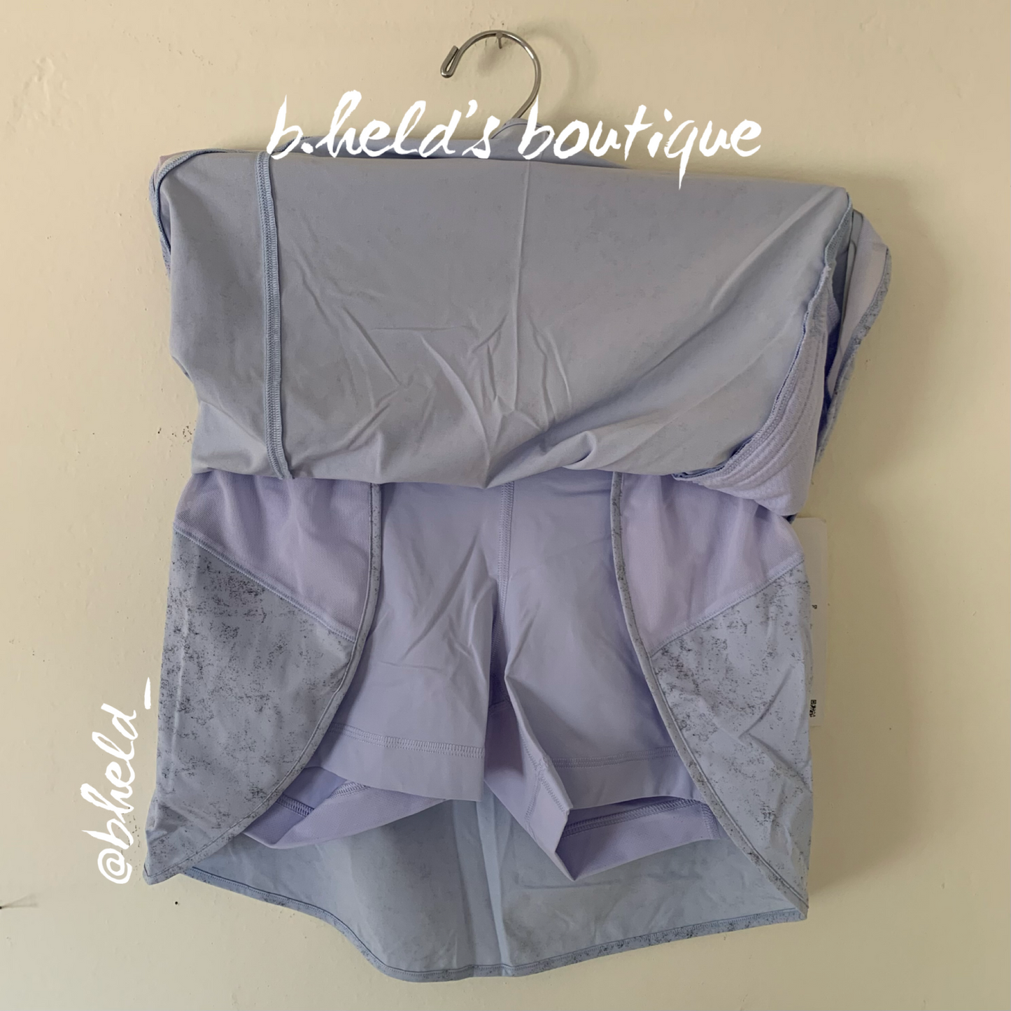lululemon Hotty Hot High-Rise Skirt in Gravel Dust Pastel Blue Multi/Pastel Blue, Size 4