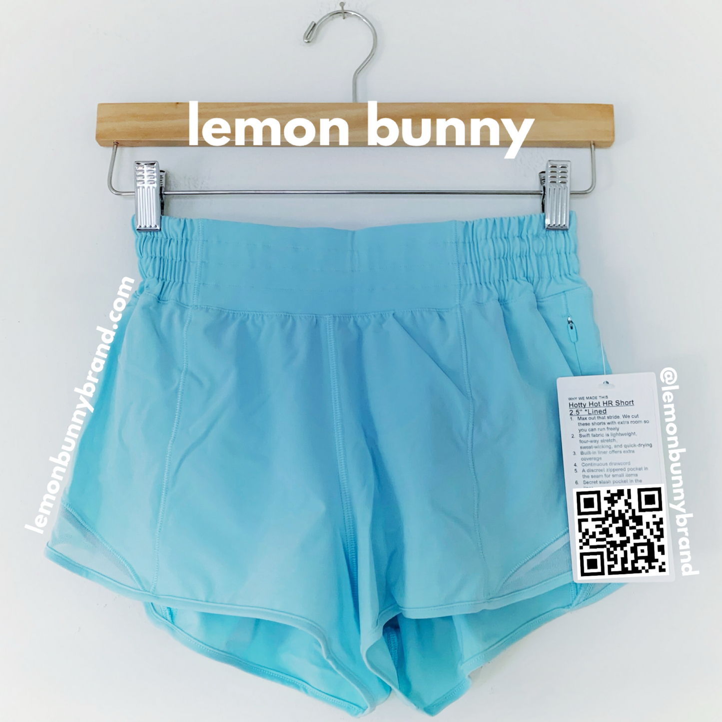 lululemon Hotty Hot High-Rise Lined Short 2.5" in Icing Blue, Size 4 & Size 6