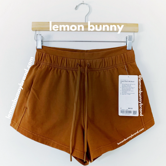 lululemon Inner Glow High-Rise Short 3" in Copper Brown, Size 4