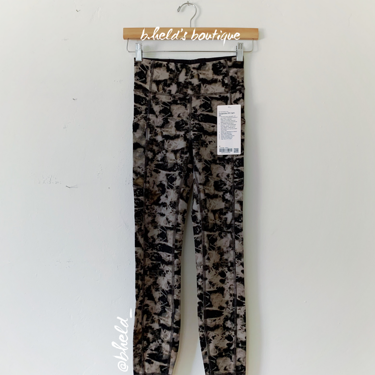 lululemon Invigorate High-Rise Tight 25" in Dispersed Light Raw Linen Multi, Size 4