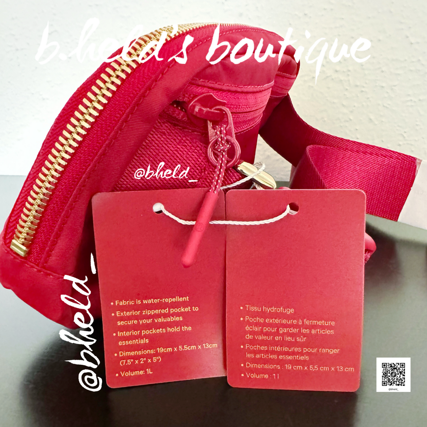 lululemon Lunar New Year Everywhere Belt Bag (1 L) in Dark Red/Gold, One Size