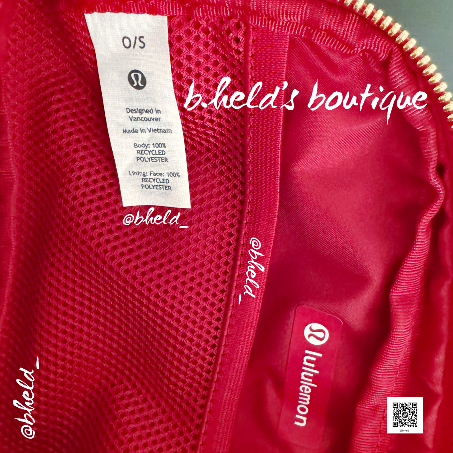 lululemon Lunar New Year Everywhere Belt Bag (1 L) in Dark Red/Gold, One Size