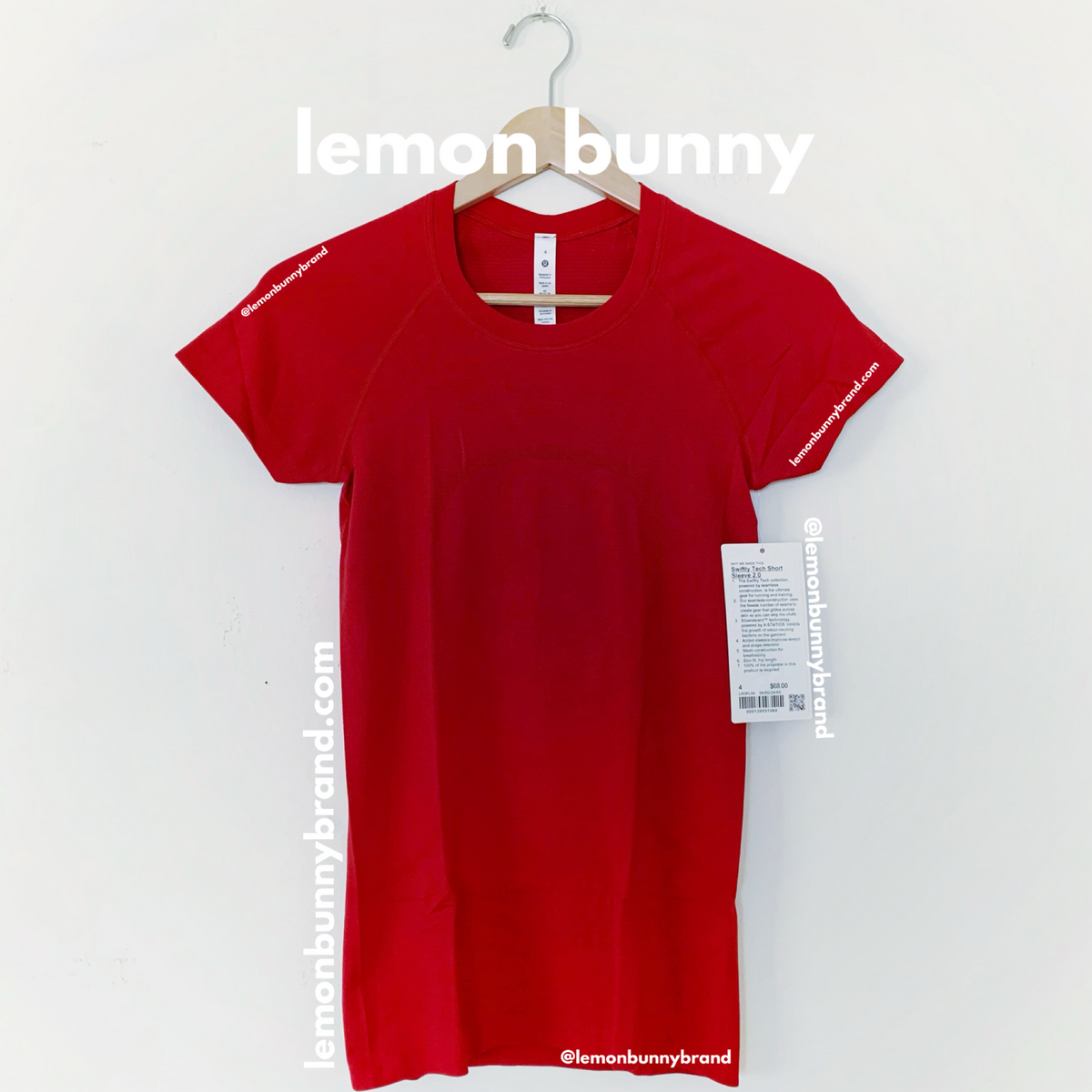 lululemon Lunar New Year Swiftly Tech Short Sleeve Shirt 2.0 in Dark Red/Dark Red, Size 4