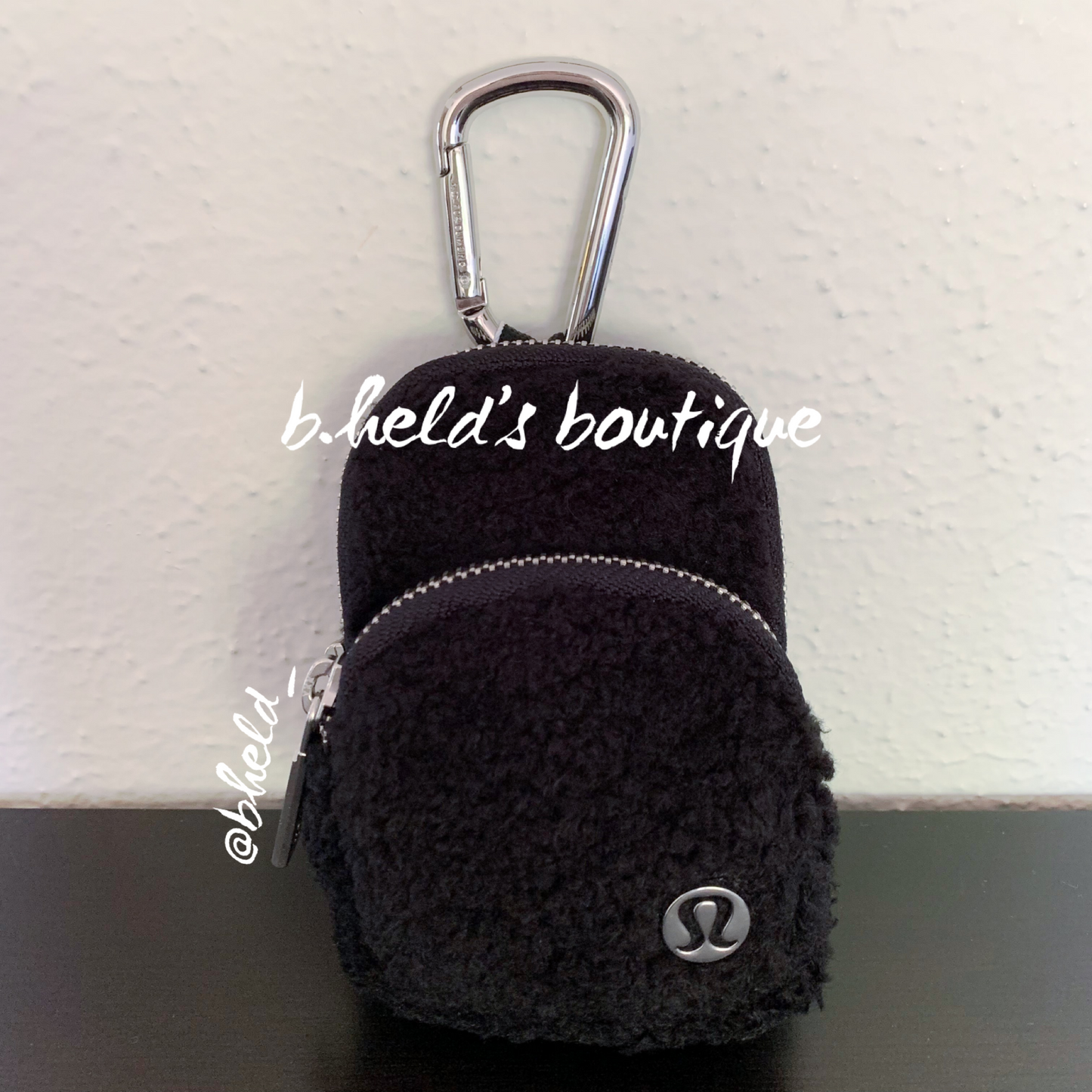 lululemon Nano Clip-On Backpack *Fleece in Black, One Size