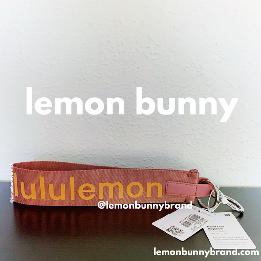 lululemon Never Lost Keychain (2022 Version) in Brier Rose/Orange Frappe, One Size