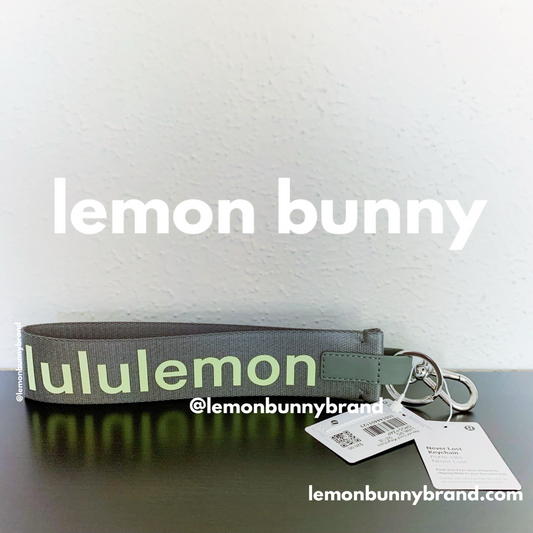 lululemon Never Lost Keychain (2022 Version) in Grey Sage/Faded Zap, One Size