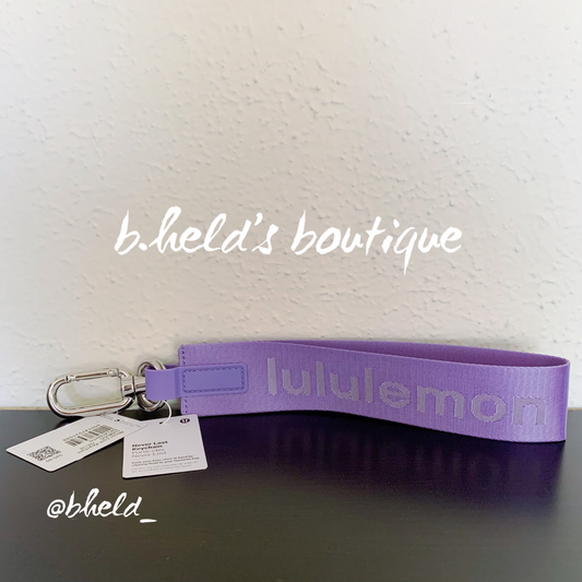 lululemon Never Lost Keychain (2023 Style) in Dark Lavender/White Opal, One Size