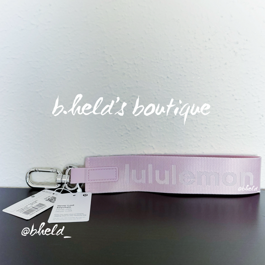 lululemon Never Lost Keychain (2023 Style) in Pink Peony/White Opal, One Size