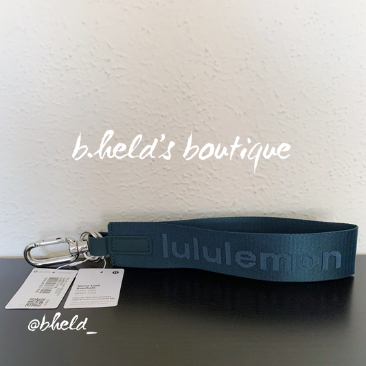 lululemon Never Lost Keychain (2023 Style) in Submarine/Utility Blue, One Size