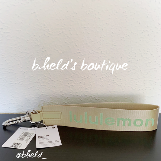 lululemon Never Lost Keychain (2023 Style) in Trench/Pistachio, One Size