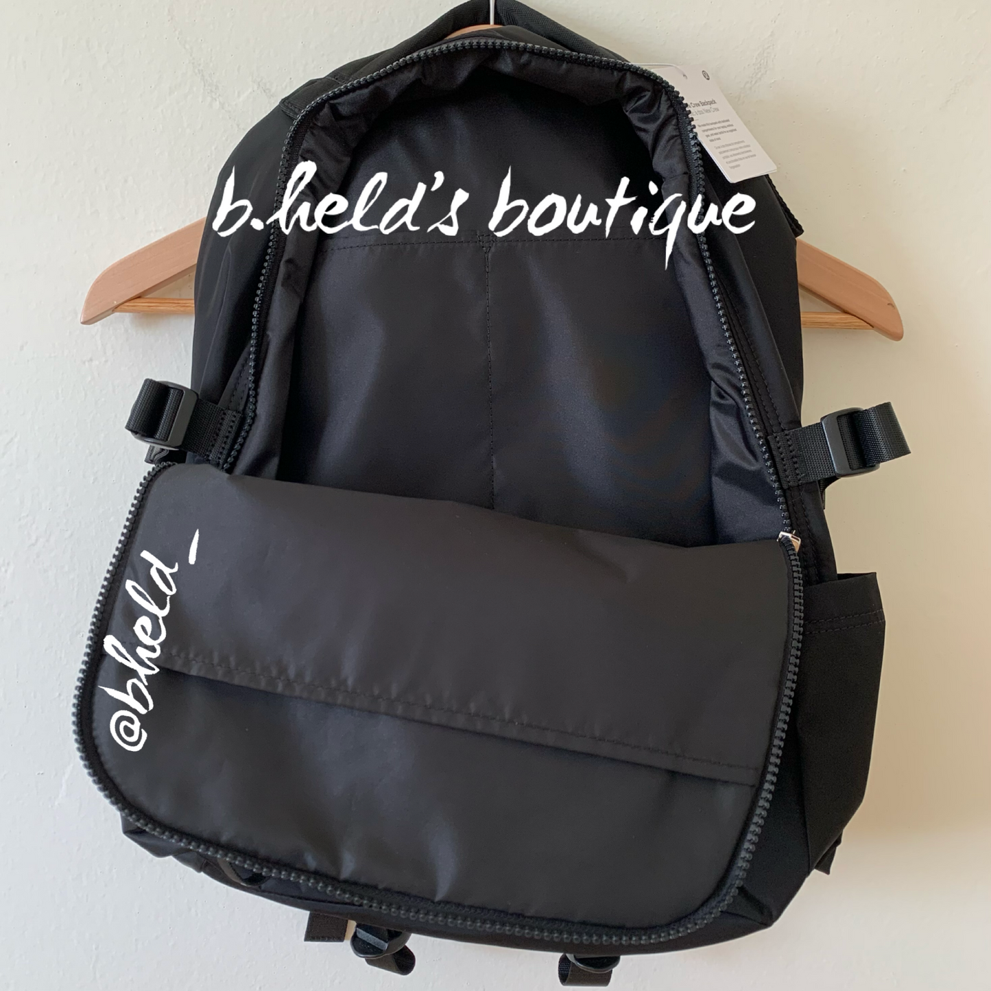 lululemon New Crew Backpack (22 L) in Black, One Size