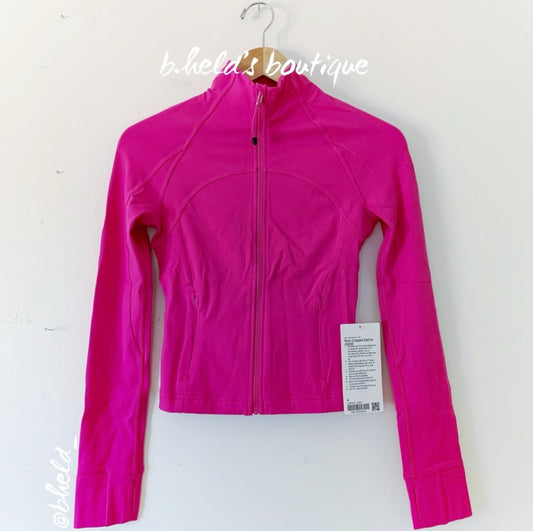 lululemon Nulu Cropped Define Jacket in Sonic Pink, Size 4