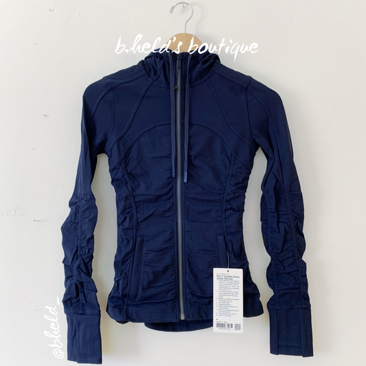lululemon Nulu Hooded Define Jacket *Ruched in True Navy, Size 4