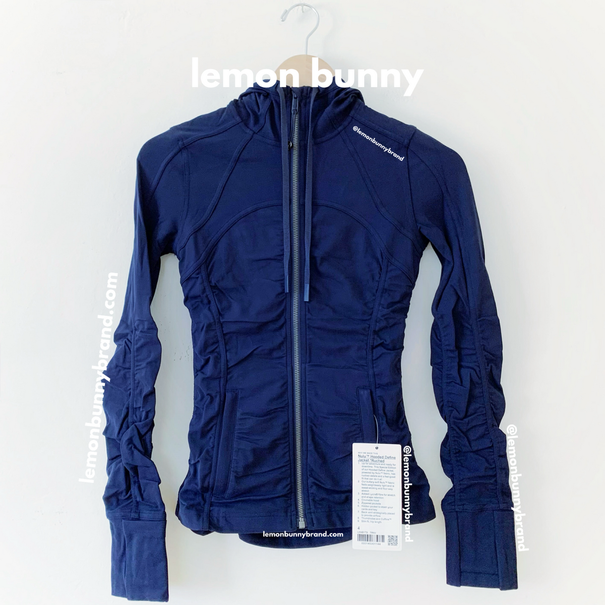 lululemon Nulu Hooded Define Jacket *Ruched in True Navy, Size 4