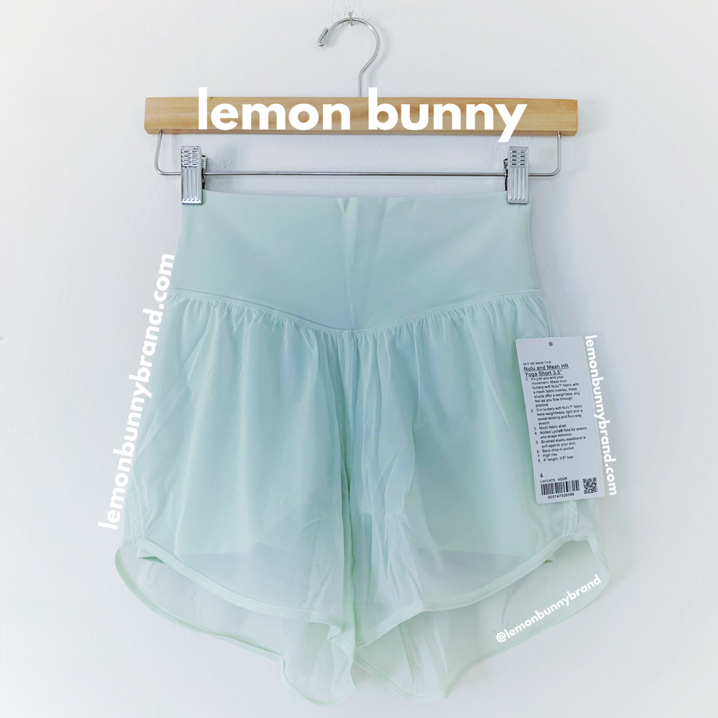 lululemon Nulu and Mesh High-Rise Yoga Short 3.5" in Kohlrabi Green, Size 4