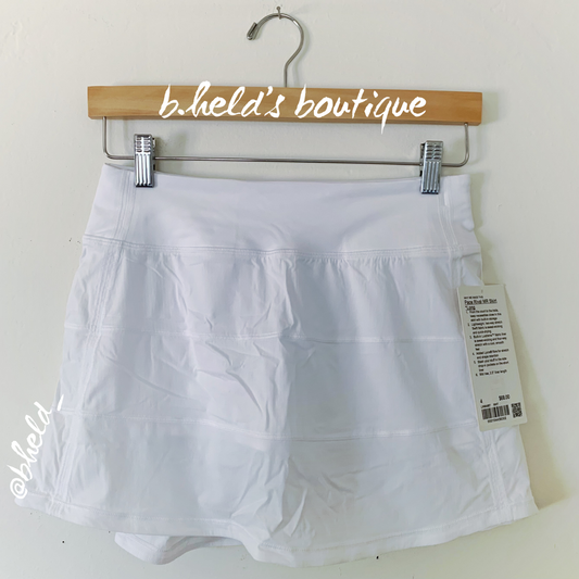 lululemon Pace Rival Mid-Rise Skirt *Long in White, Size 4