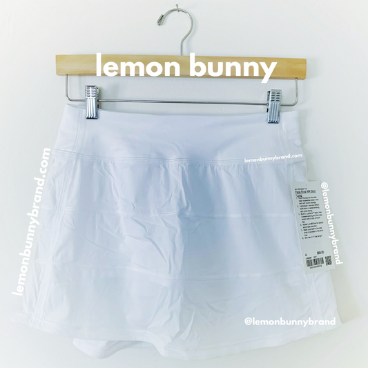 lululemon Pace Rival Mid-Rise Skirt *Long in White, Size 4
