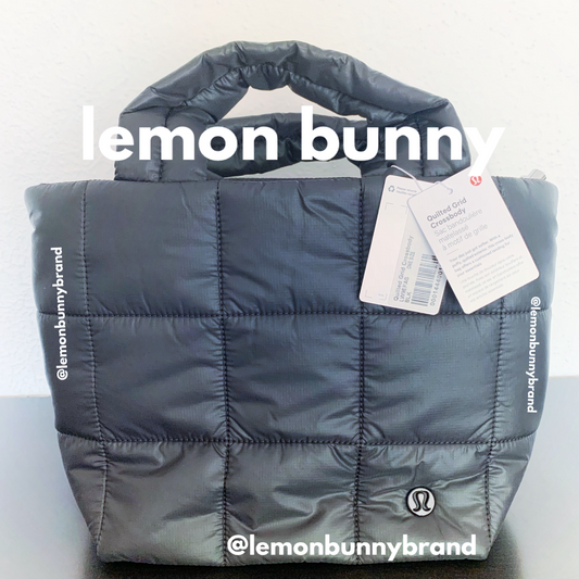 lululemon Quilted Grid Crossbody Bag in Black, One Size