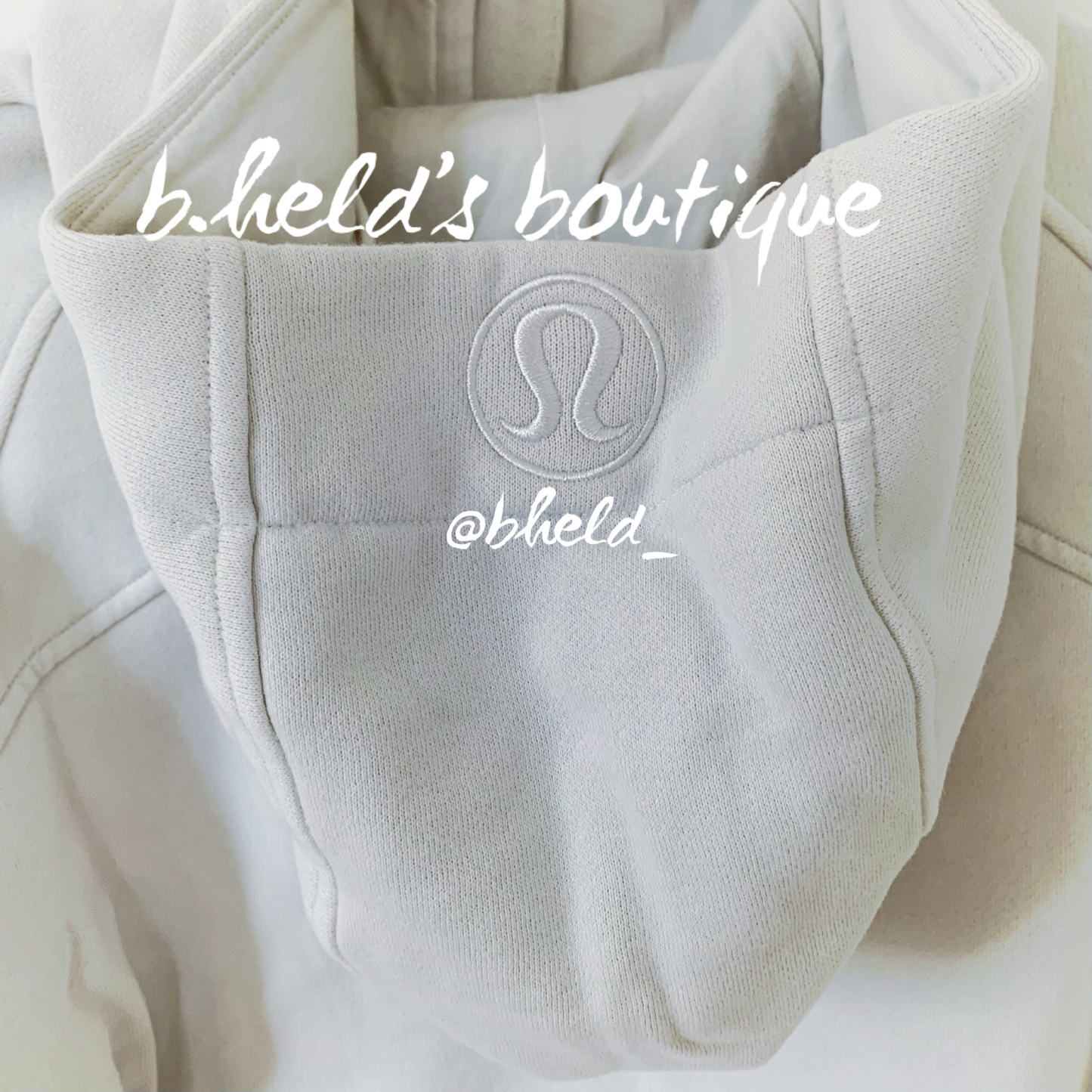 lululemon Scuba Full-Zip Cropped Hoodie in Bone, Size 4