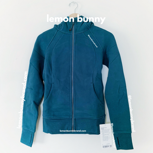 lululemon Scuba Full-Zip Hoodie in Green Jasper, Size 4