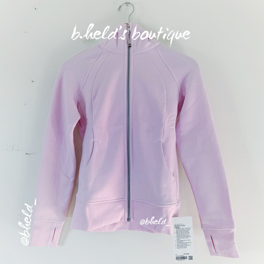 lululemon Scuba Full-Zip Hoodie in Meadowsweet Pink, Size 4