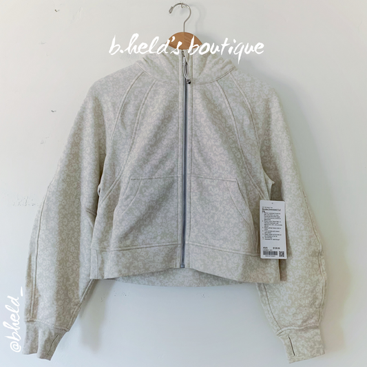 lululemon Scuba Oversized Full-Zip Hoodie in Daisy Vista Light Ivory Natural Ivory, Size XS/S