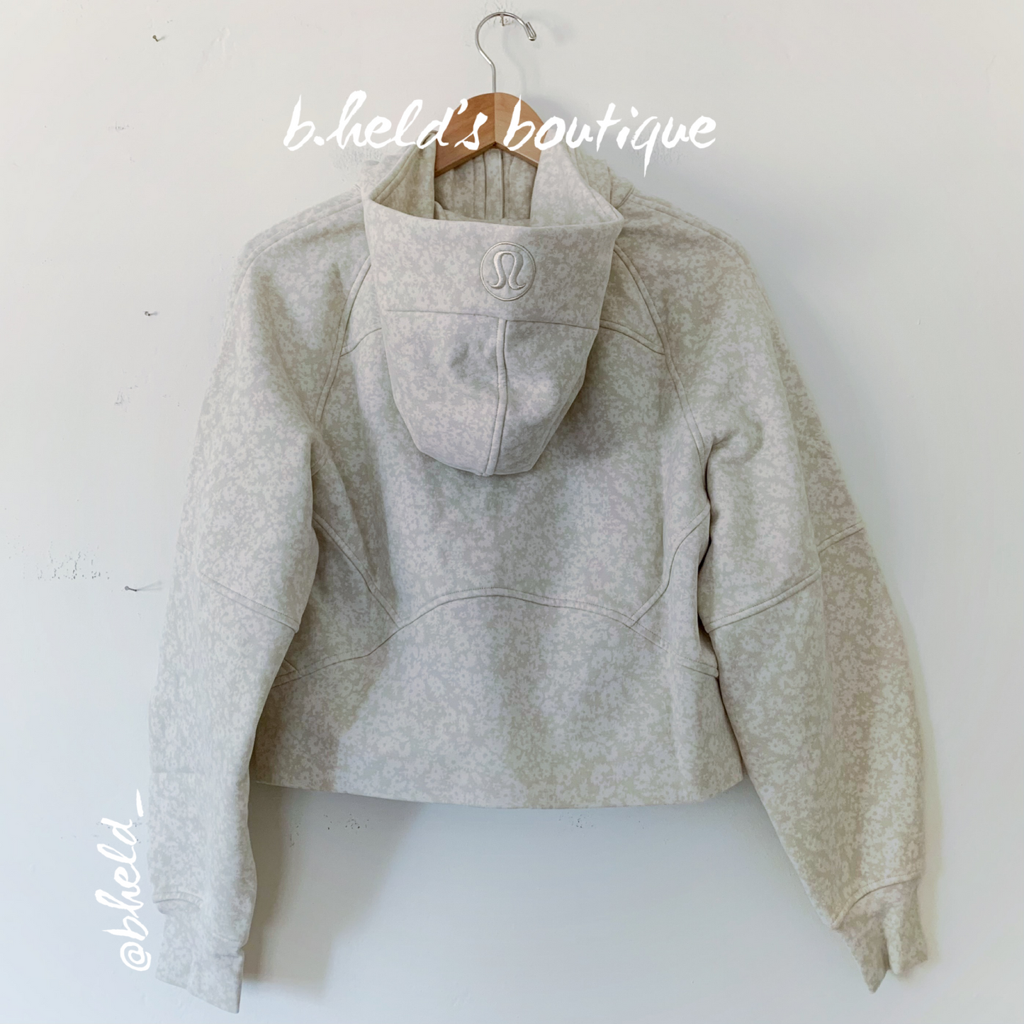 lululemon Scuba Oversized Full-Zip Hoodie in Daisy Vista Light Ivory Natural Ivory, Size XS/S