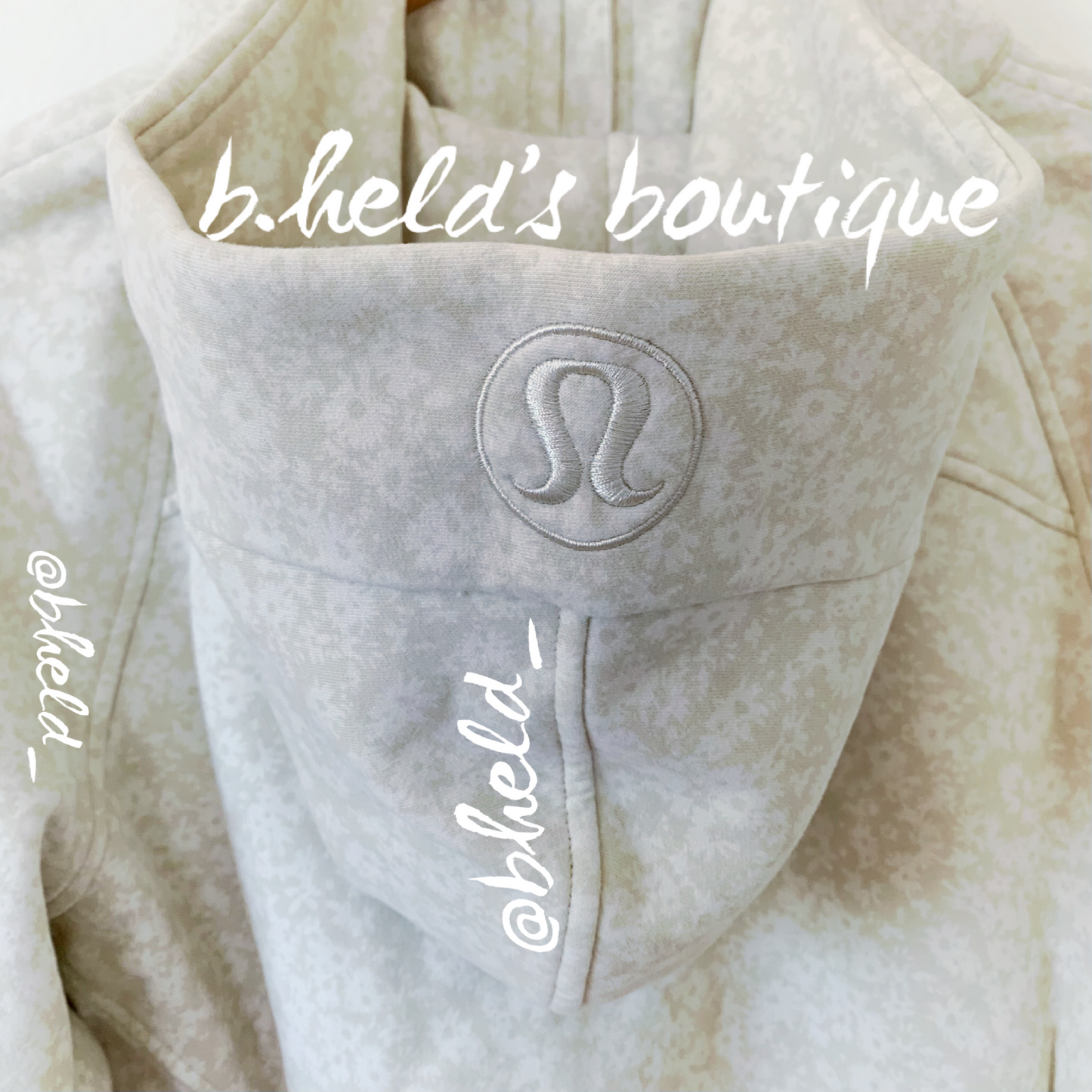 lululemon Scuba Oversized Full-Zip Hoodie in Daisy Vista Light Ivory Natural Ivory, Size XS/S