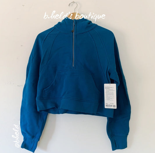 lululemon Scuba Oversized Half-Zip Hoodie in Capri, Size XS/S