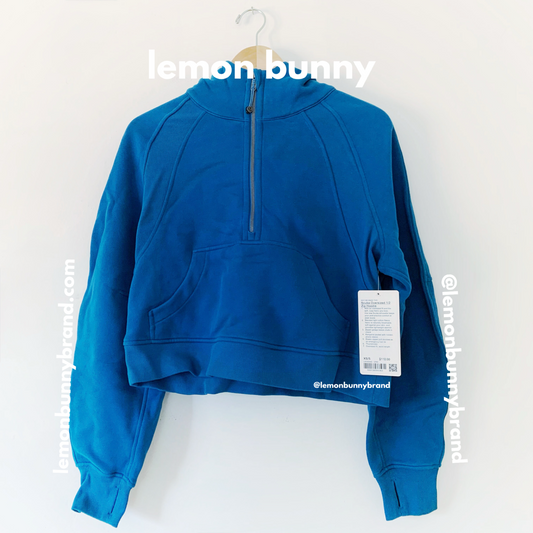 lululemon Scuba Oversized Half-Zip Hoodie in Capri, Size XS/S