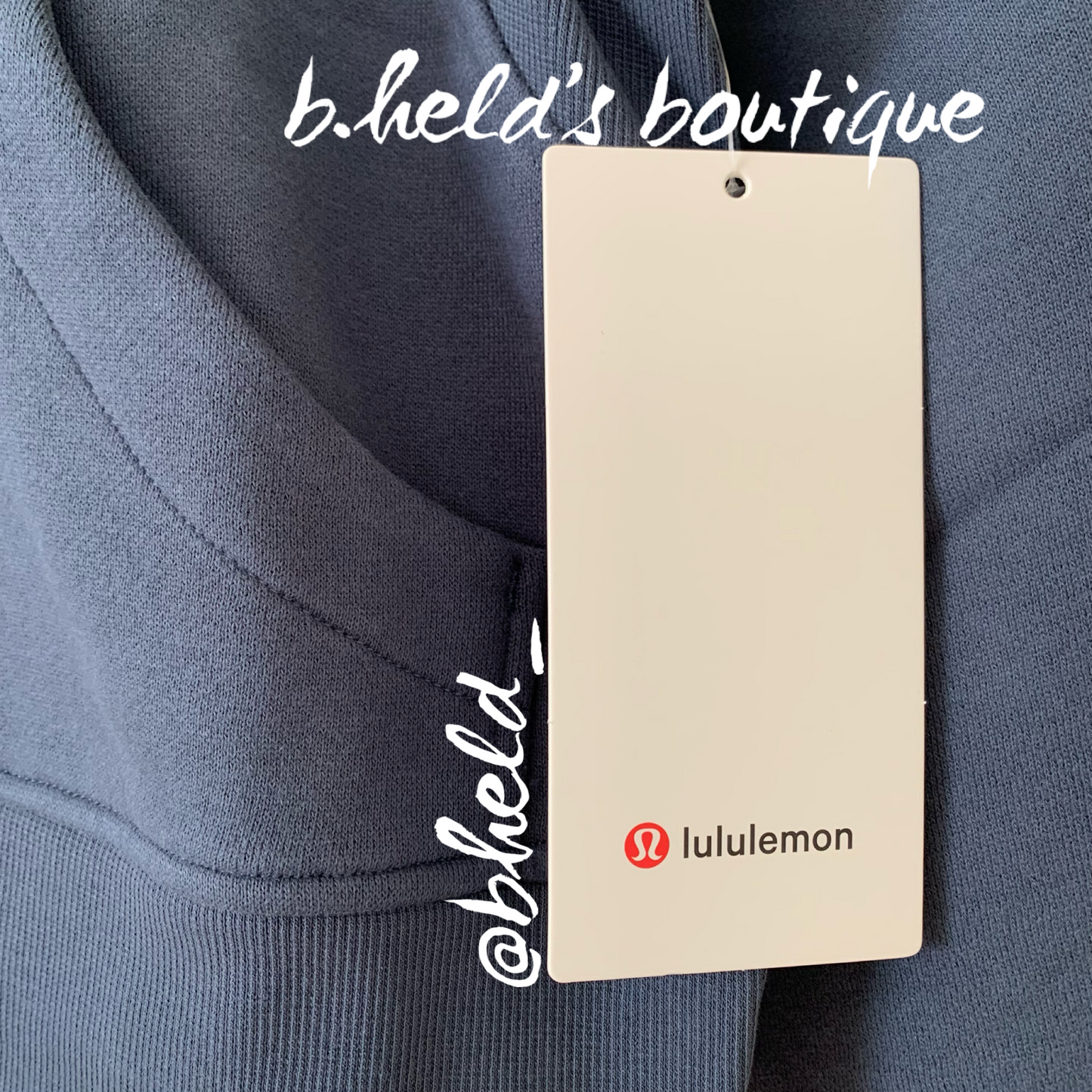 lululemon Scuba Oversized Half-Zip Hoodie in Iron Blue, Size XS/S