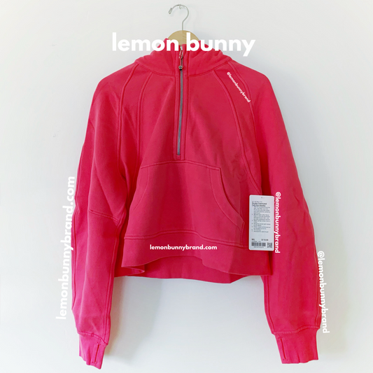 lululemon Scuba Oversized Half-Zip Hoodie in Lip Gloss, Size M/L