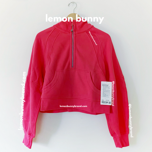 lululemon Scuba Oversized Half-Zip Hoodie in Lip Gloss, Size XS/S
