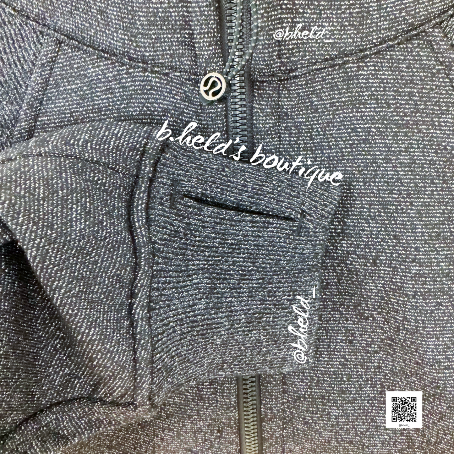lululemon Scuba Oversized Half-Zip Hoodie *Spark in Black/Silver, Size XS/S
