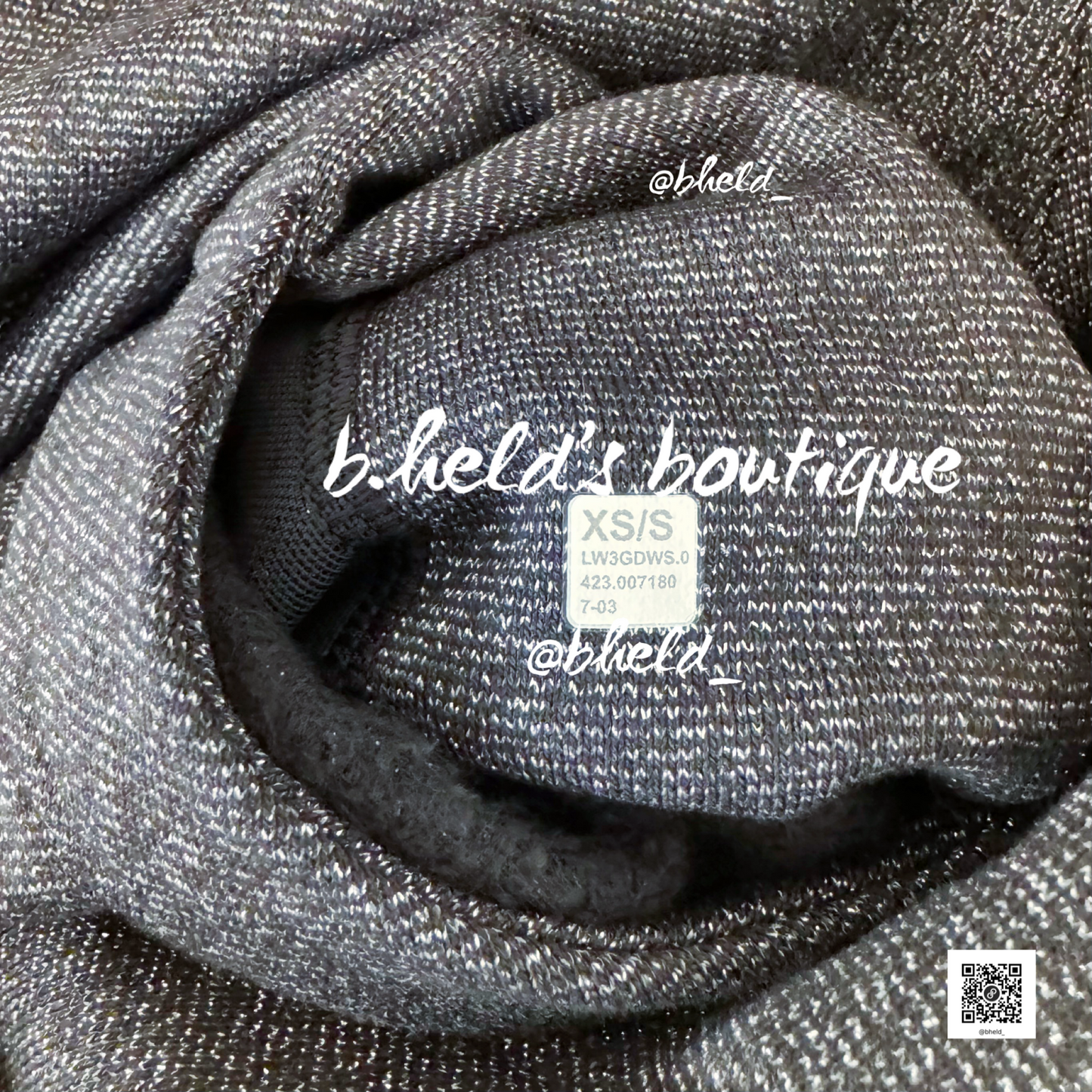 lululemon Scuba Oversized Half-Zip Hoodie *Spark in Black/Silver, Size XS/S
