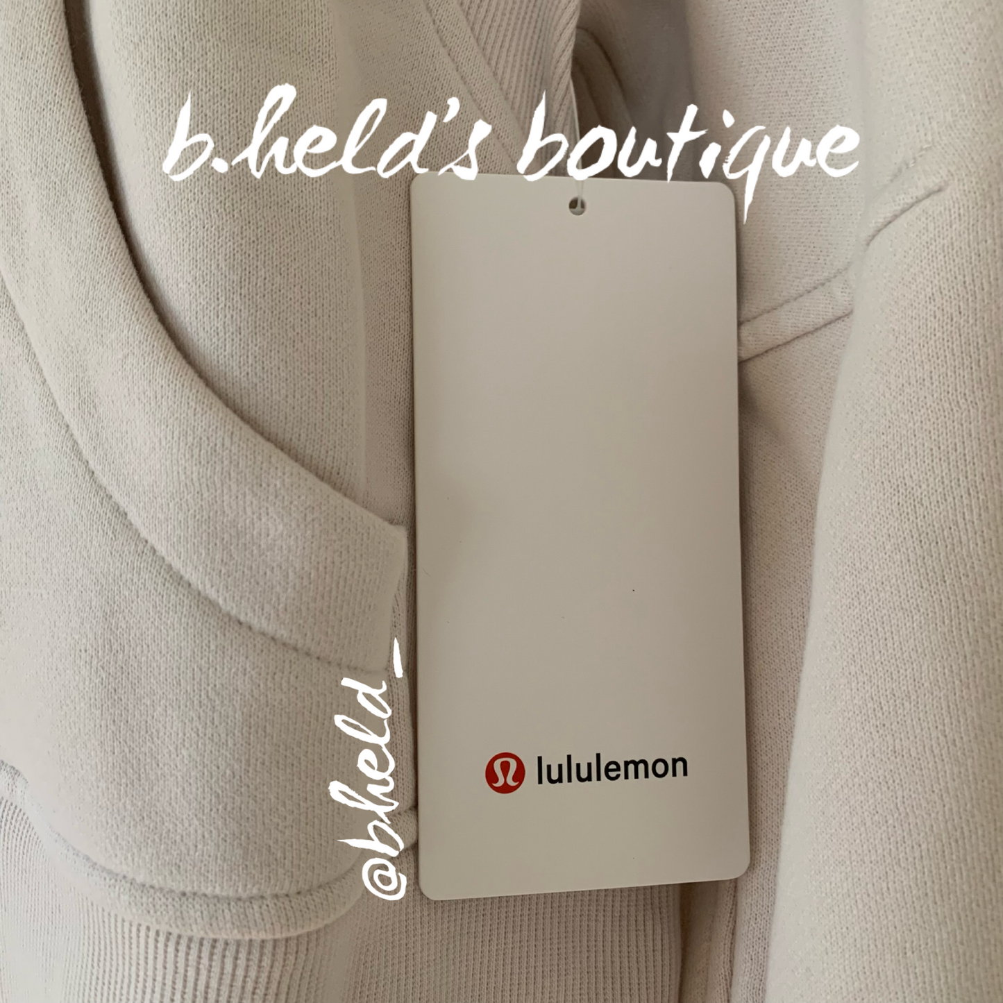 lululemon Scuba Oversized Half-Zip Hoodie in White Opal, Size XS/S