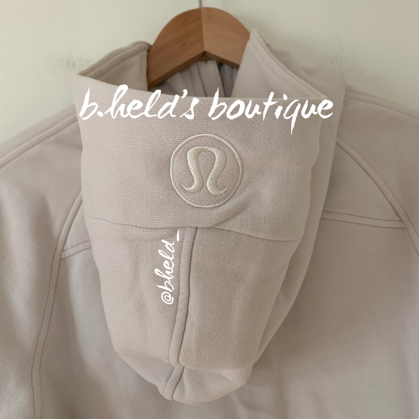 lululemon Scuba Oversized Half-Zip Hoodie in White Opal, Size XS/S