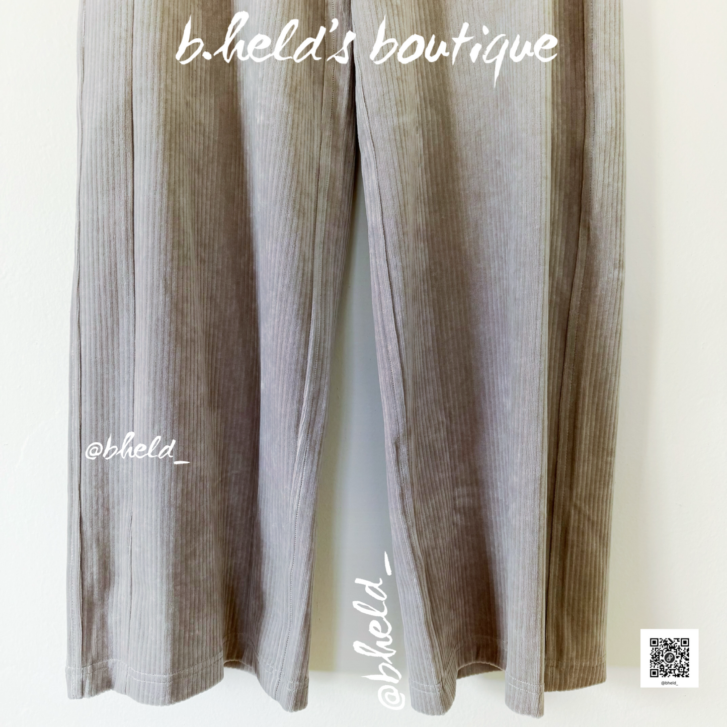 lululemon Scuba Mid-Rise Wide-Leg Pant *Velvet Cord in Riverstone, Size 4