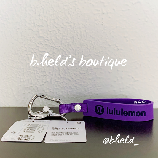 lululemon Silicone Keychain in Atomic Purple/True Navy, One Size