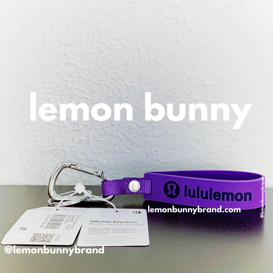 lululemon Silicone Keychain in Atomic Purple/True Navy, One Size