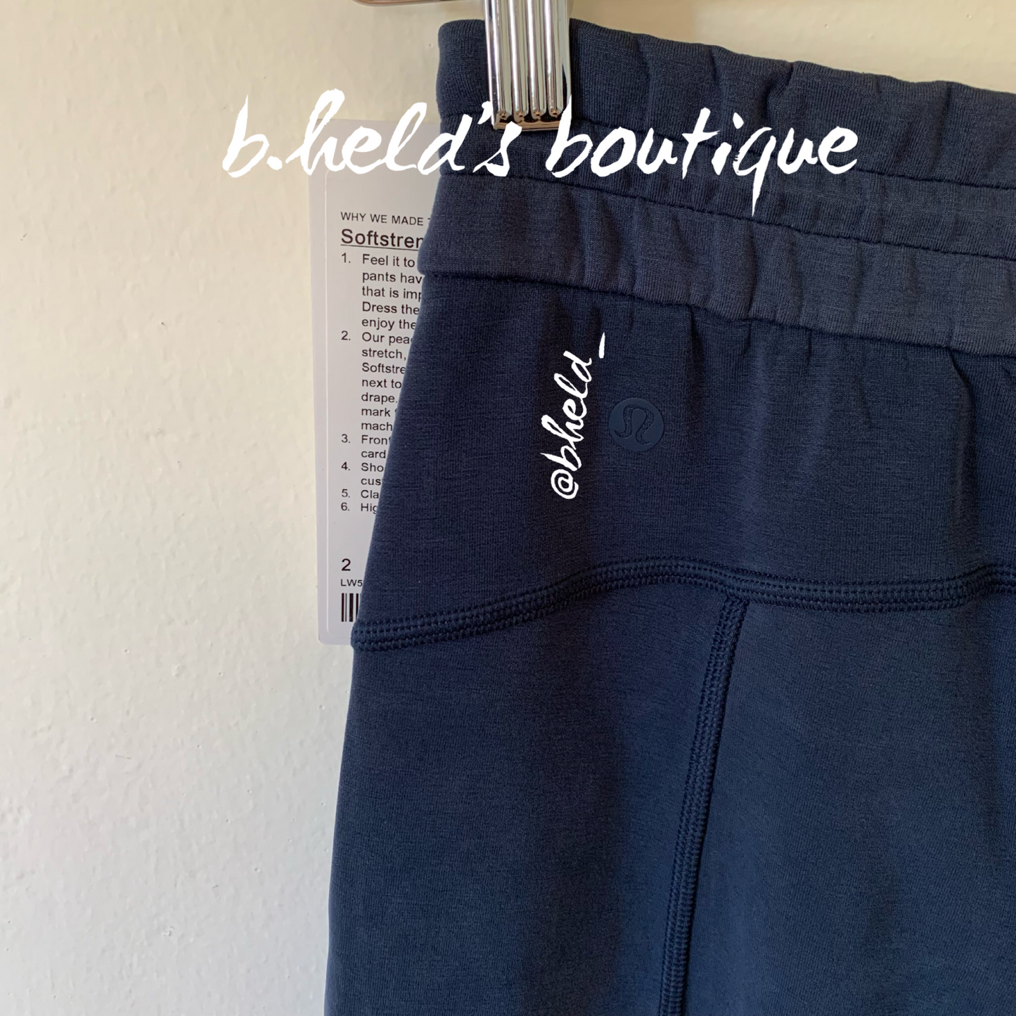 lululemon Softstreme High-Rise Pant in True Navy, Size 2