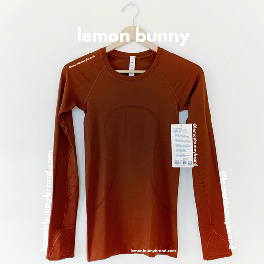 lululemon Swiftly Tech Long Sleeve Shirt 2.0 in Date Brown/Date Brown, Size 2