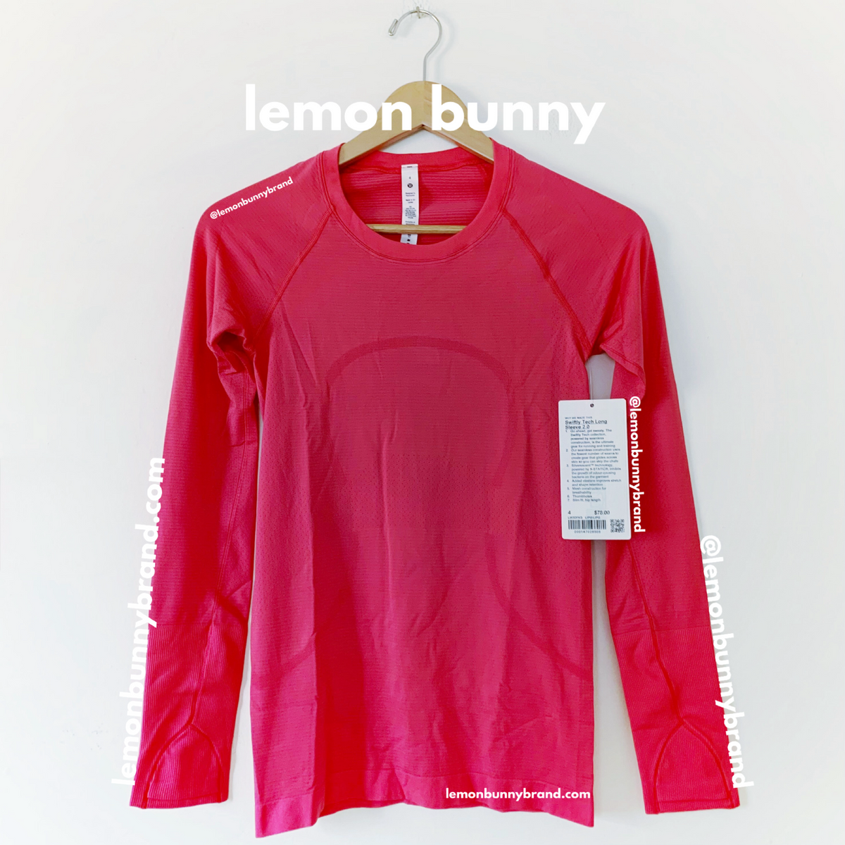 lululemon Swiftly Tech Long Sleeve Shirt 2.0 in Lip Gloss/Lip Gloss, Size 4