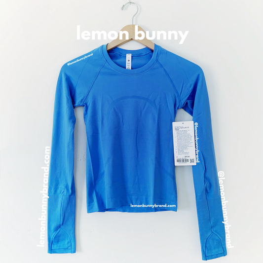 lululemon Swiftly Tech Long Sleeve Shirt 2.0 *Race Length in Blue Nile/Blue Nile, Size 2