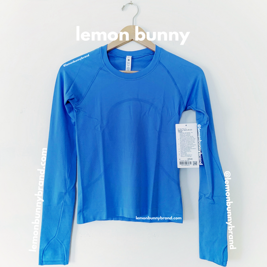 lululemon Swiftly Tech Long Sleeve Shirt 2.0 *Race Length in Blue Nile/Blue Nile, Size 4