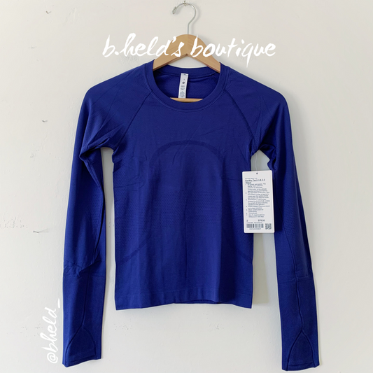 lululemon Swiftly Tech Long Sleeve Shirt 2.0 *Race Length in Psychic/Psychic, Size 2