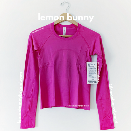 lululemon Swiftly Tech Long Sleeve Shirt 2.0 *Race Length in Sonic Pink/Sonic Pink, Size 4
