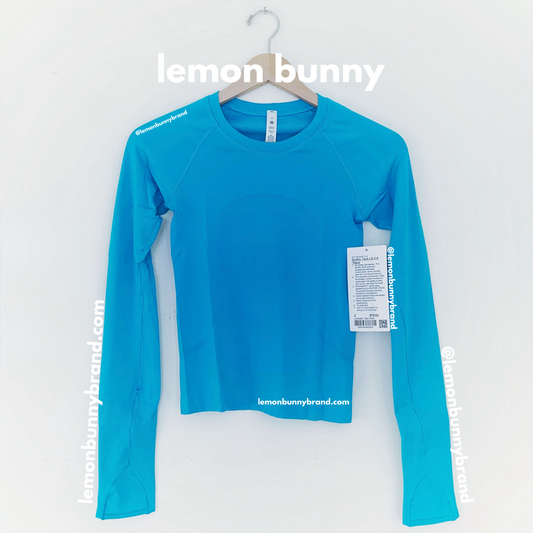lululemon Swiftly Tech Long Sleeve Shirt 2.0 *Race Length in Turquoise Tide/Turquoise Tide, Size 2