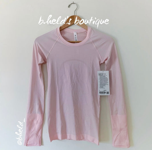 lululemon Swiftly Tech Long Sleeve Shirt 2.0 in Strawberry Milkshake/Strawberry Milkshake, Size 2